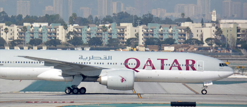 Qatar Airways reprograma para noviembre sus vuelos a Bogotá y Caracas Boeing 777-200LR de Qatar Airways (A7-BBH), como el que volará a Bogotá y Caracas.