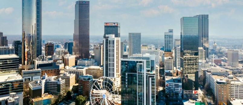 Vista del "Downtown" (centro) de Atlanta.