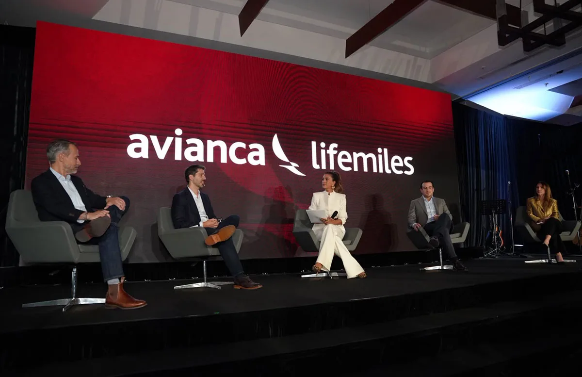 Presentación de la nueva cabina de clase ejecutiva de Avianca, en el evento realizado en Bogotá.