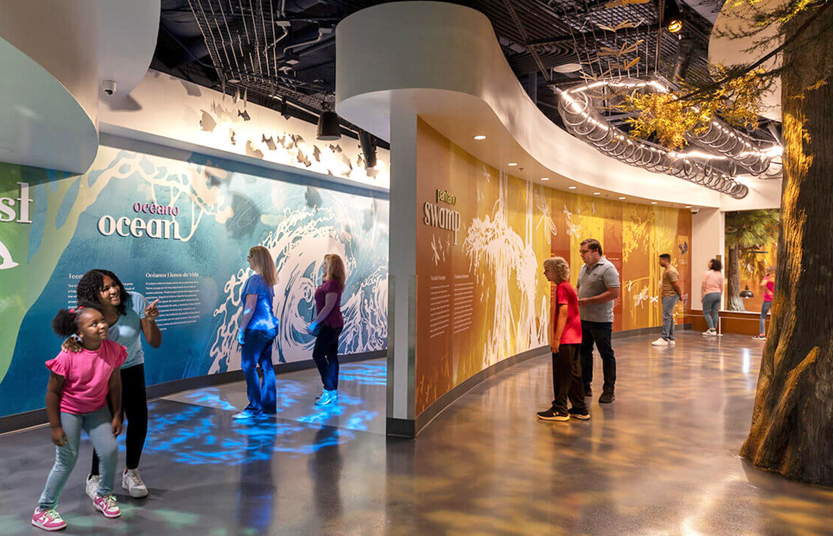 Vista al interior del Orlando Science Center.
