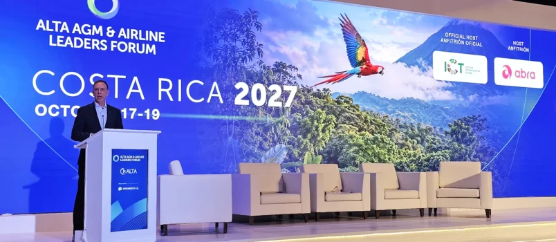 Grupo Abra patrocinará el ALTA Airline Leaders Forum 2027 en Costa Rica Anuncio de Costa Rica como sede del ALTA Leaders Forum 2027.