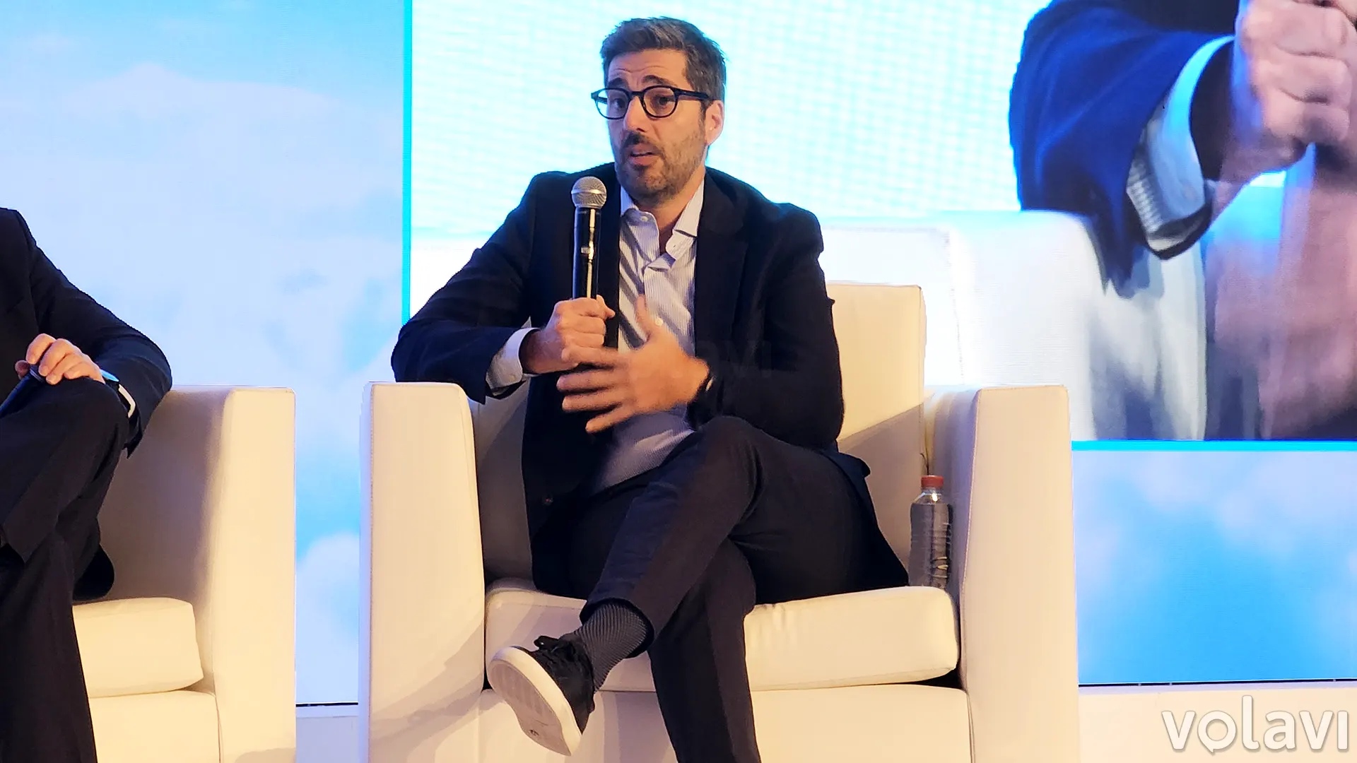 Gabriel Oliva, CEO de Avianca, durante su intervención en el ALTA Leaders Forum 2026 en Ciudad de México.
