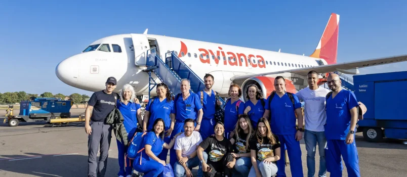 Avianca recibe premio de sostenibilidad por modernización de flota Transporte de médicos a través de Avianca como parte de su programa social.