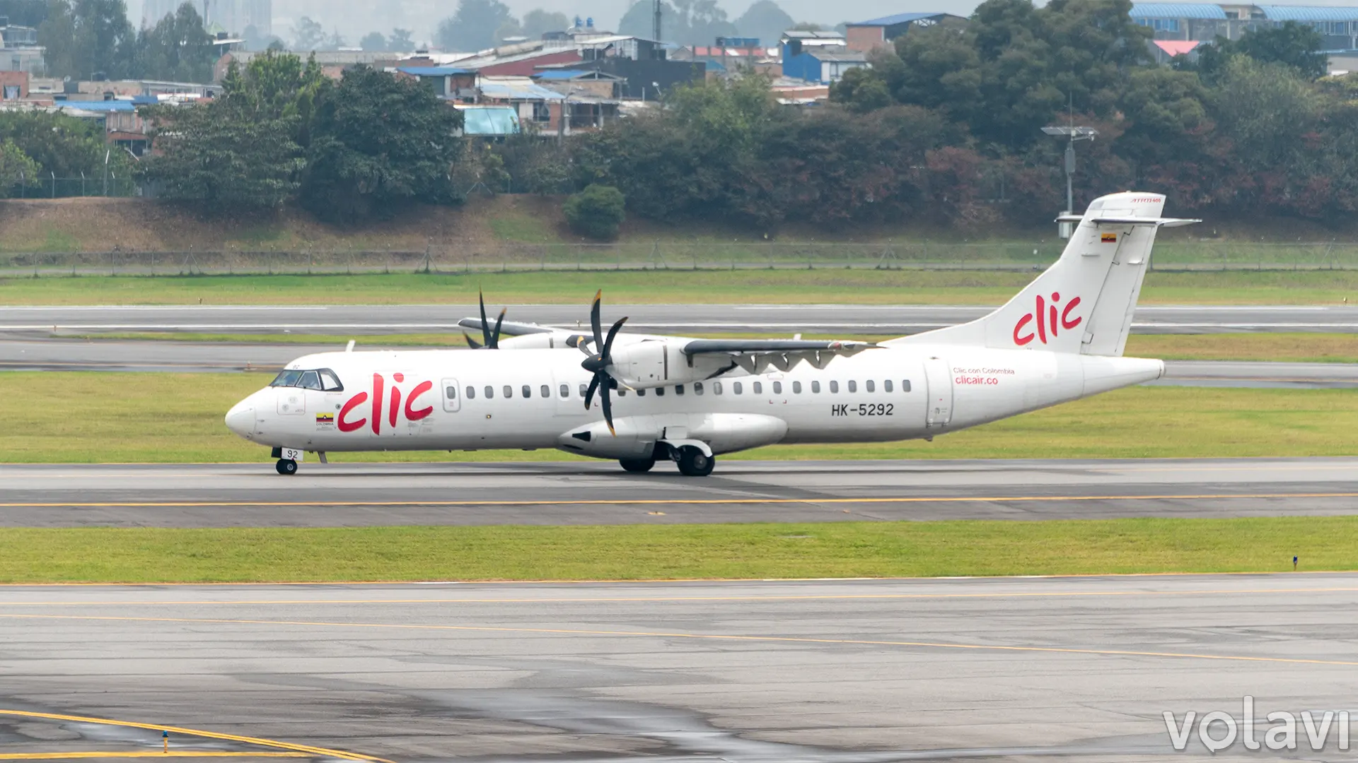 ATR 72-600 de Clic Air en el Aeropuerto Eldorado de Bogotá.